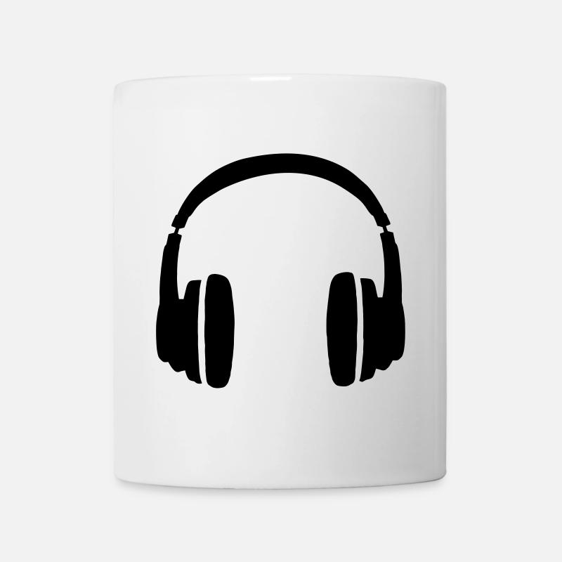 DJ Casque - Mug blanc - blanc