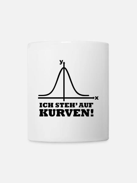 Ich steh auf Kurven! - Tasse - Weiß