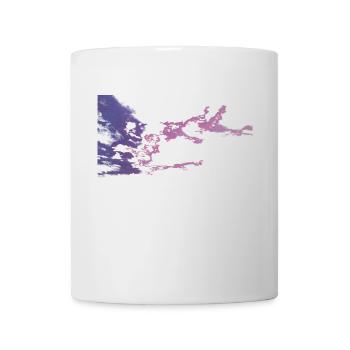 Nuages roses et violets - Mug blanc - blanc - Devant