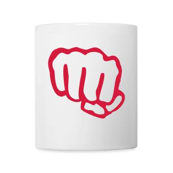 poing - Mug blanc - blanc - Devant