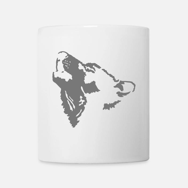 Loup - Mug blanc - blanc