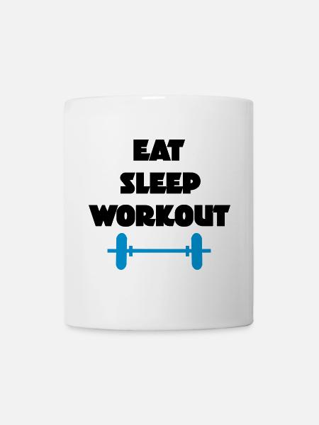 workout - Tasse - Weiß