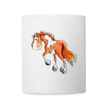 Drôle Pinto - Équitation Western - Cheval - Mug blanc - blanc - Devant
