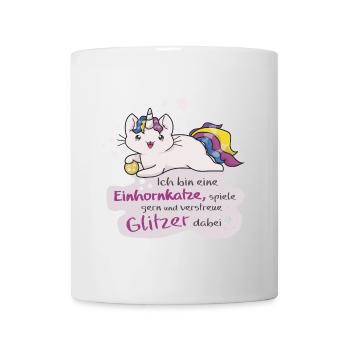Kittykatacorn Einhornkatze - Tasse - Weiß - Vorne