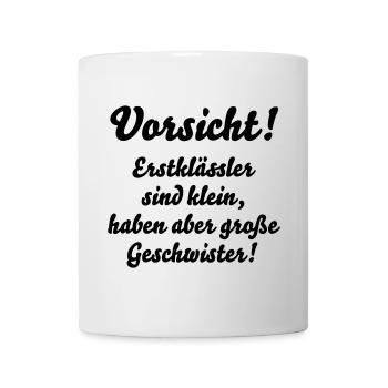 schulkind schule lustig - Tasse - Weiß - Vorne