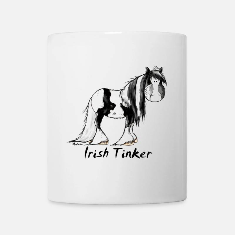 Gypsy Cob - Irish Cob – Pinto – Cheval - Mug blanc - blanc