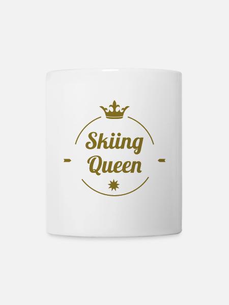 Skiing Queen - Tasse - Weiß