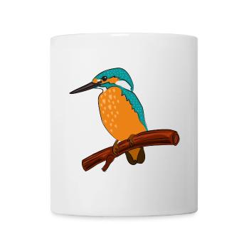 martin-pêcheur - Mug blanc - blanc - Devant