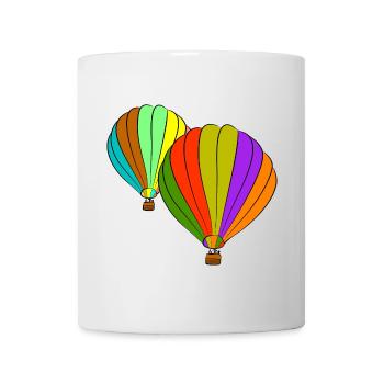 hot air balloon - Mug - white - Front
