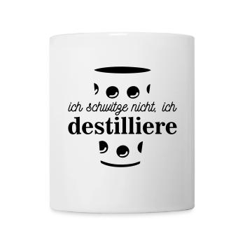 destilliere - Tasse - Weiß - Vorne