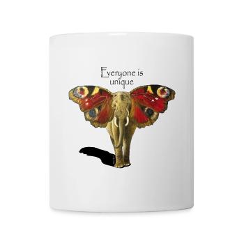 Chacun est unique - Mug blanc - blanc - Devant
