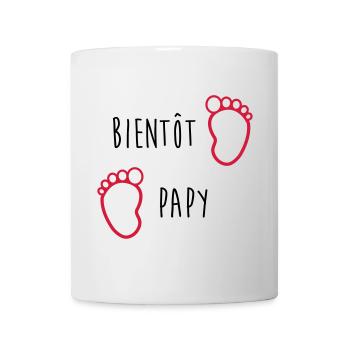 Bientôt Papy / Grand Pere / Naissance / Bébé - Mug blanc - blanc - Devant