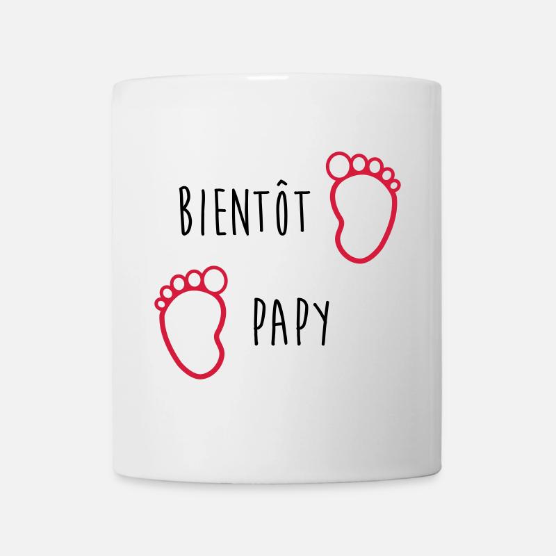 Bientôt Papy / Grand Pere / Naissance / Bébé - Mug blanc - blanc