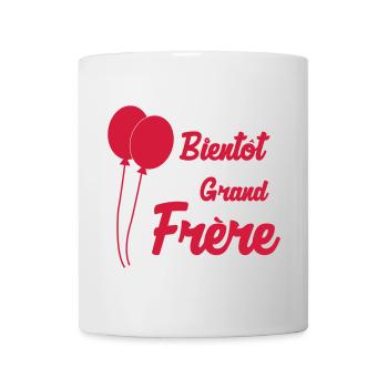 Bientôt Grand Frère - Bébé - Naissance - Frere - Mug blanc - blanc - Devant