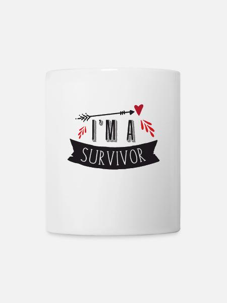 Ich bin ein Überlebender - Tasse - Weiß