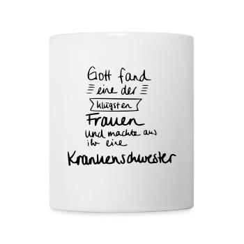 Klügste Frau - Krankenschwester - Tasse - Weiß - Vorne