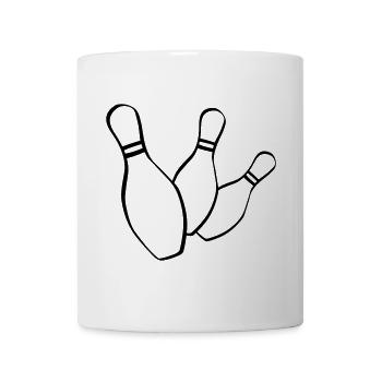 bowling kegelclub - Tasse - Weiß - Vorne