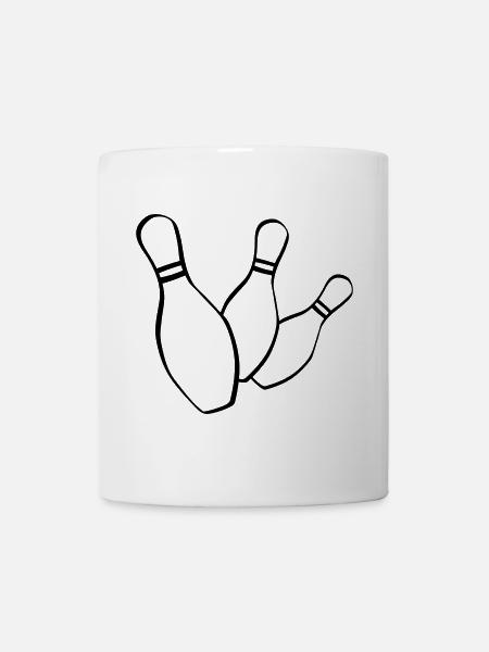 bowling kegelclub - Tasse - Weiß