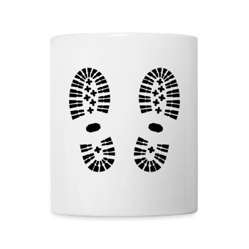 Footprints, hiking (super cheap) - Mug blanc - blanc - Devant