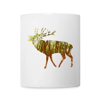 cerf - Mug blanc - blanc - Devant