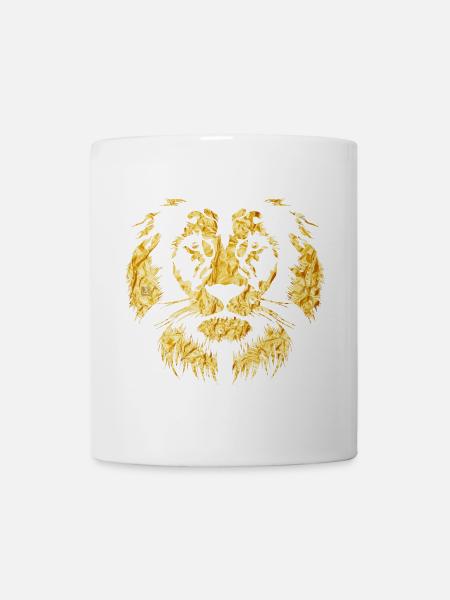 Lion gold - Mug - white