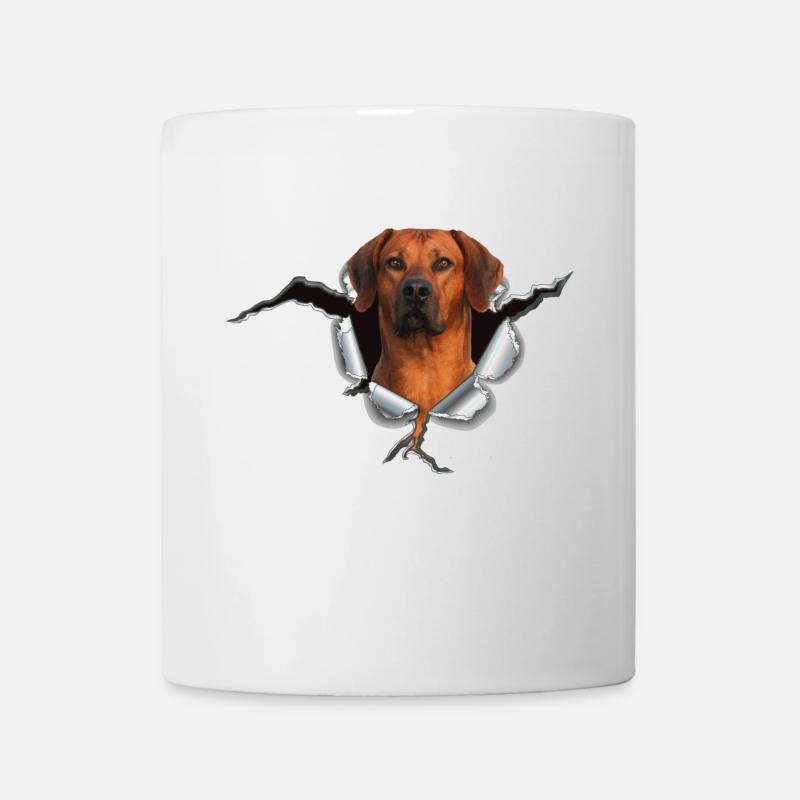 Rhodesian Ridgeback auf Metall - Tasse - Weiß