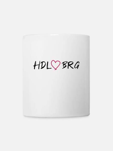 Heidelberg Hdlbrg mit Herz - Tasse - Weiß