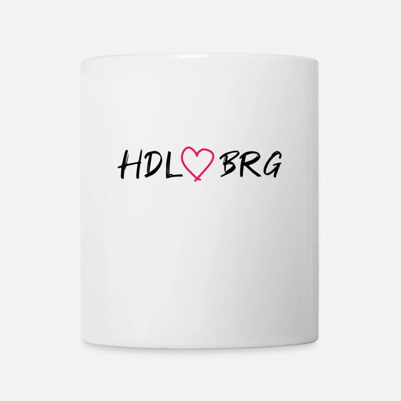 Heidelberg Hdlbrg mit Herz - Tasse - Weiß
