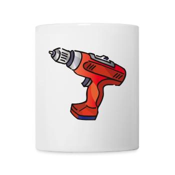 Perceuse | forer - Mug blanc - blanc - Devant