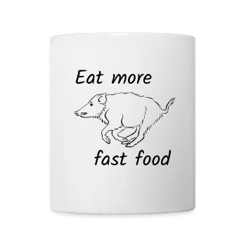 Eat more fast food - Mug - white - Front