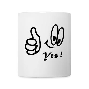 Number One , Yes, Comic - Tasse - Weiß - Vorne