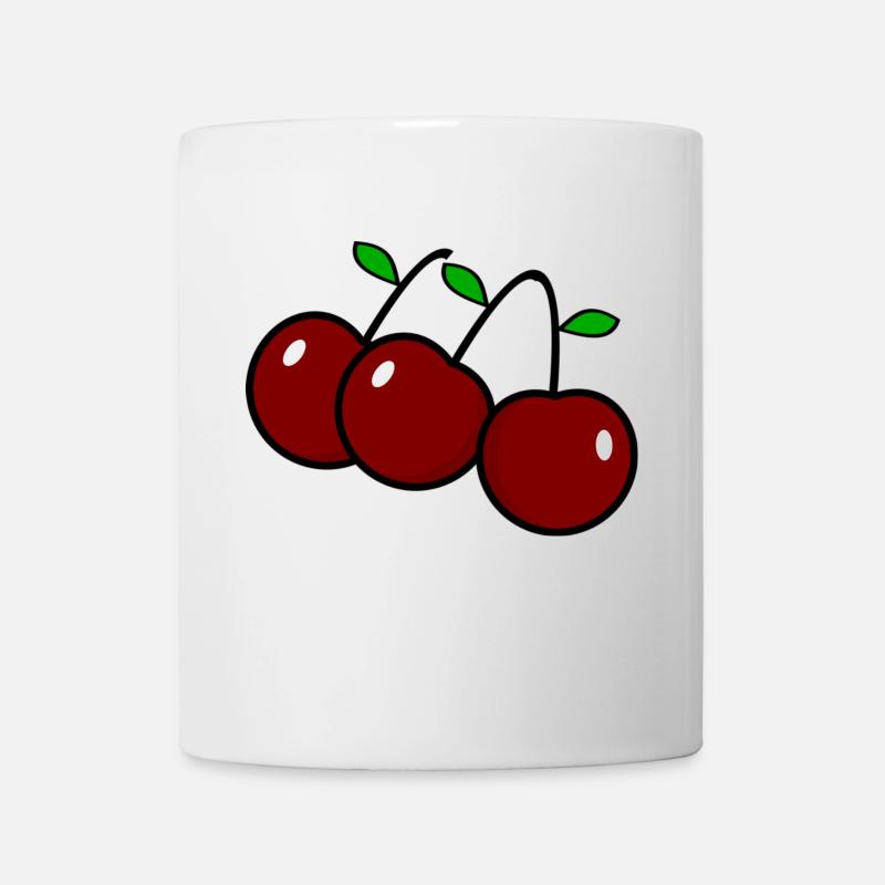 cherries - Mug - white