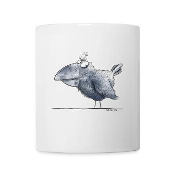 Little Raven I Crow I Bird Comic - Mug - white - Front