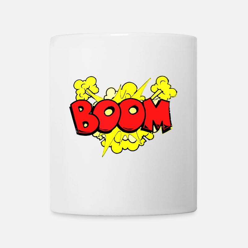 Dynamische Bombenexplosion Illustration - Tasse - Weiß
