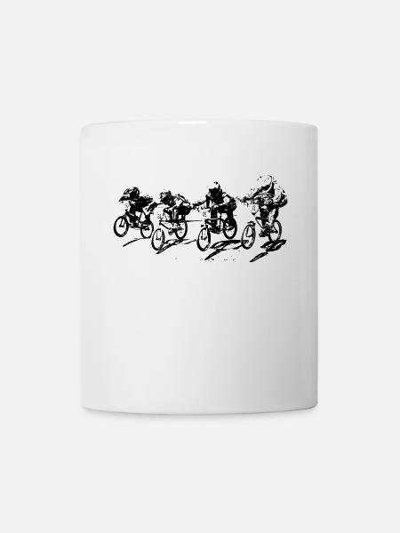 bmx race - Mug blanc - blanc