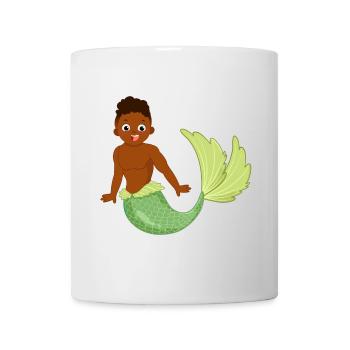 Motif de sirène fabuleuse - Mug blanc - blanc - Devant