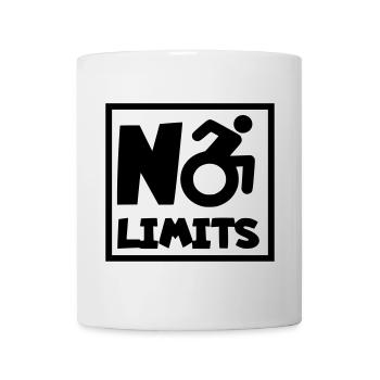 Aucune limite pour cet utilisateur de fauteuil roulant, rôle # - Mug blanc - blanc - Devant