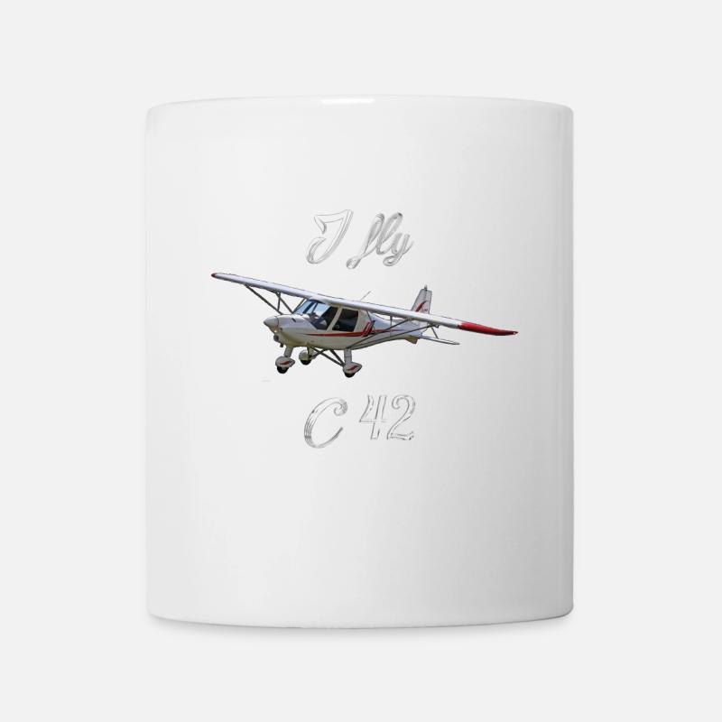I fly c42 Ultraleichtflugzeug Flieger Pilot - Tasse - Weiß