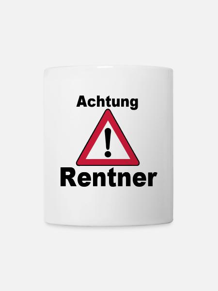 Rente Rentner Rentnerin Berufe Achtung Rentner(25) - Tasse - Weiß