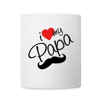 J’aime mon papa - Mug blanc - blanc - Devant