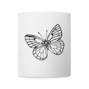 Schmetterling - Tasse - Weiß - Vorne