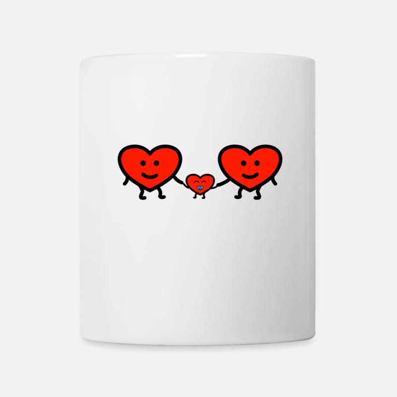 Liebe Ehe Familie Kind Sohn Tochter Schnuller - Tasse - Weiß