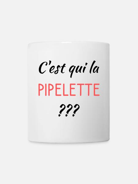 C'est qui la pipelette - Mug blanc - blanc