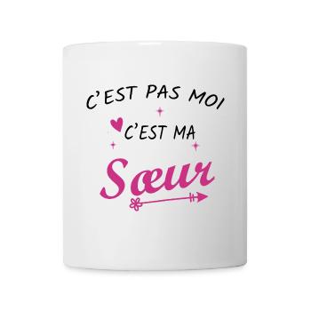 C'est pas moi c'est ma Sœur - Humour - Mug blanc - blanc - Devant