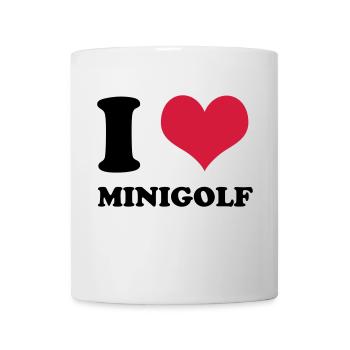 I Love Minigolf - Tasse - Weiß - Vorne