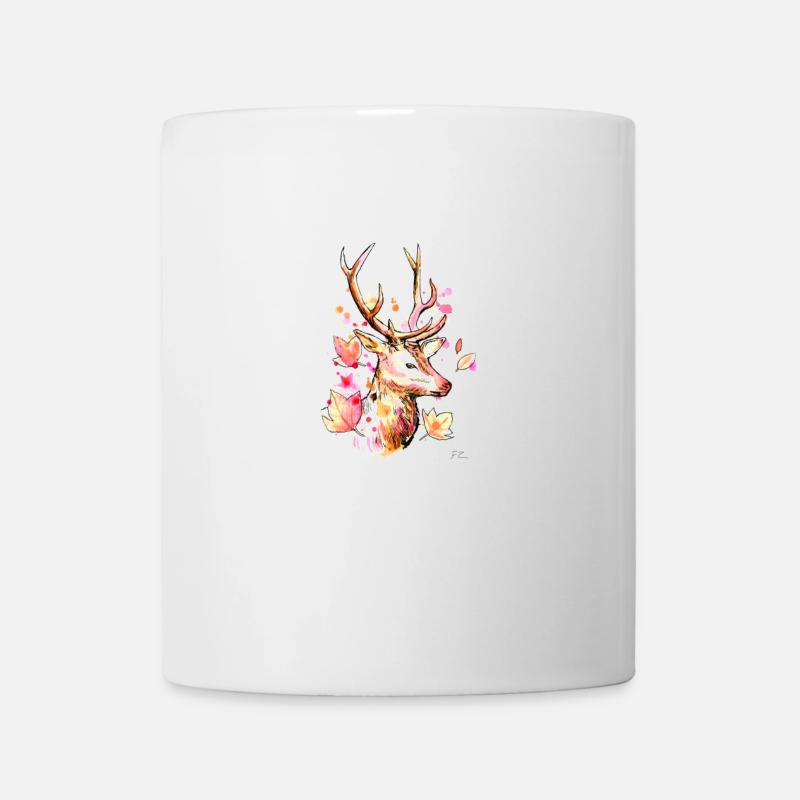 Deer with antlers - Mug - white