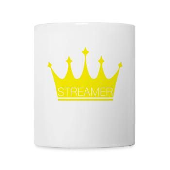 streamer live love online top social media shirt - Tasse - Weiß - Vorne