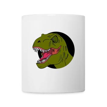 Tyrannosaurus Rex Dinosaurier - Tasse - Weiß - Vorne