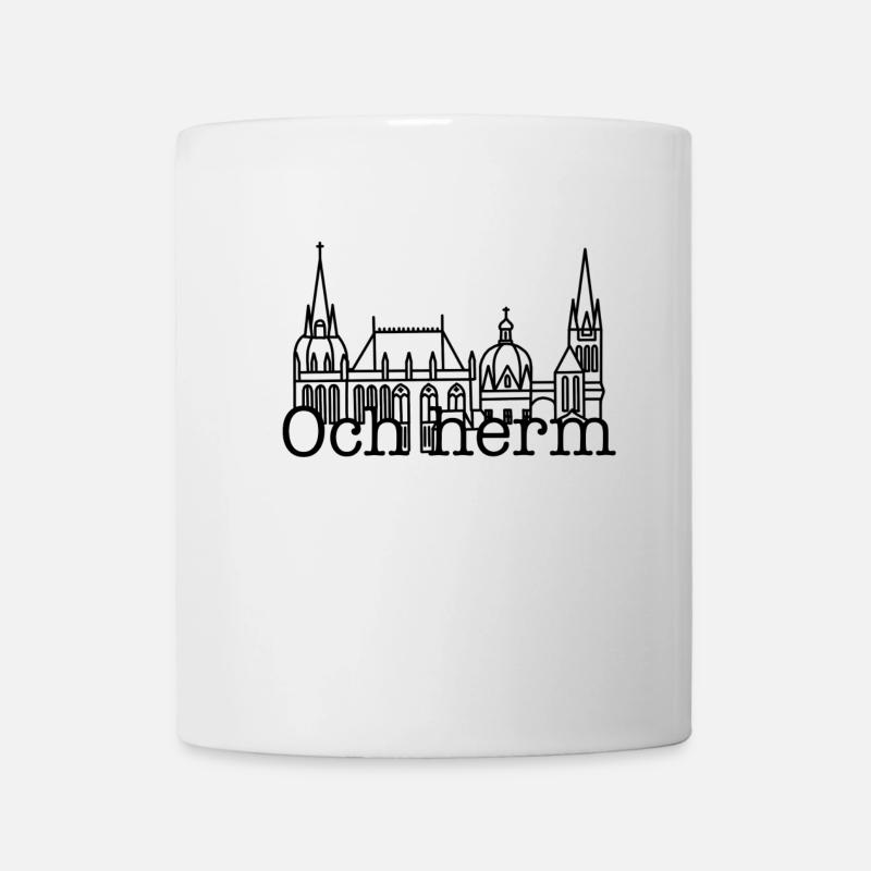Stadt Aachen „Och herm“, Sehenswürdigkeit, Dom - Tasse - Weiß