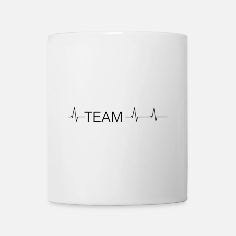 Team Heartbeat - Tasse - Weiß